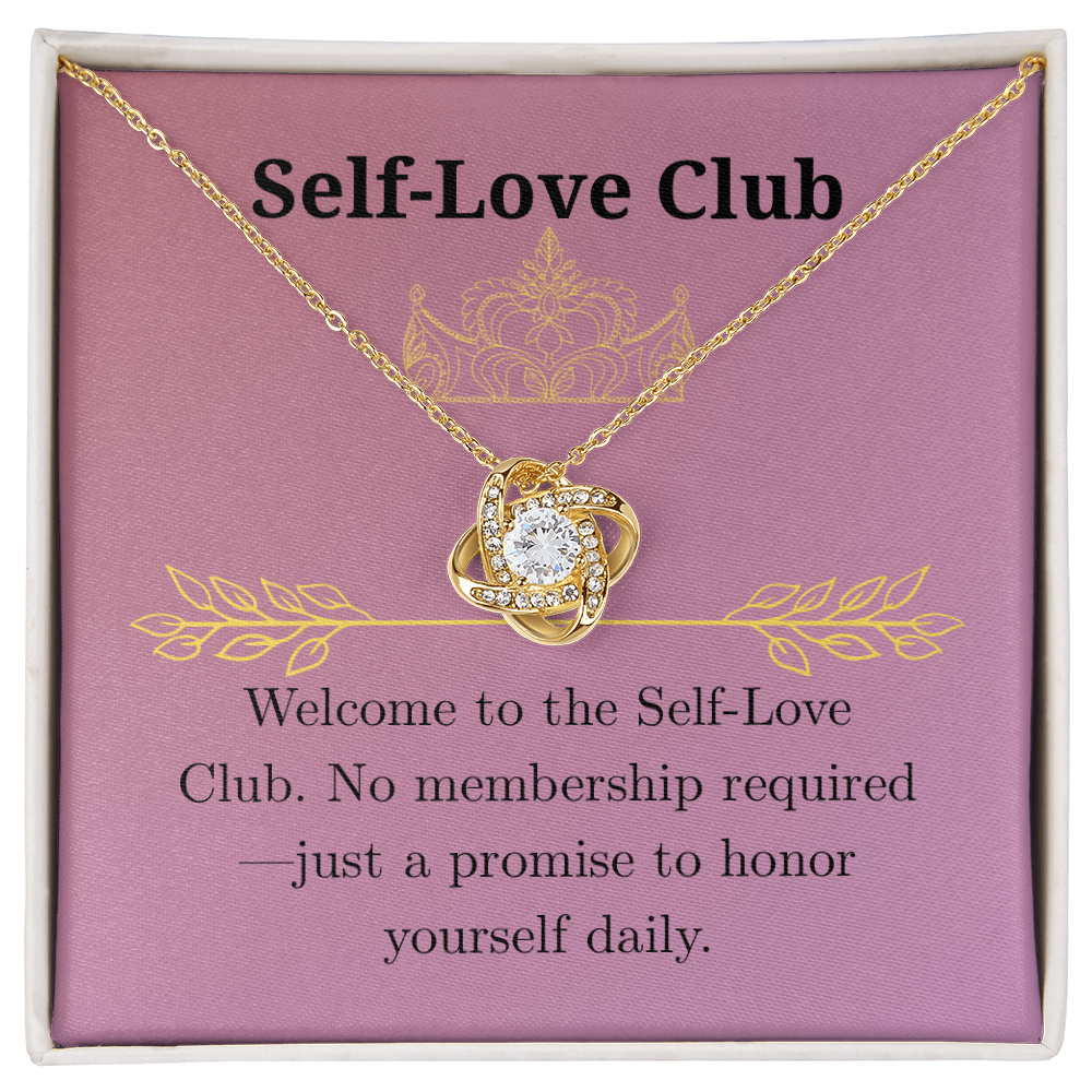 “Self-Love Club” Love Knot Necklace
