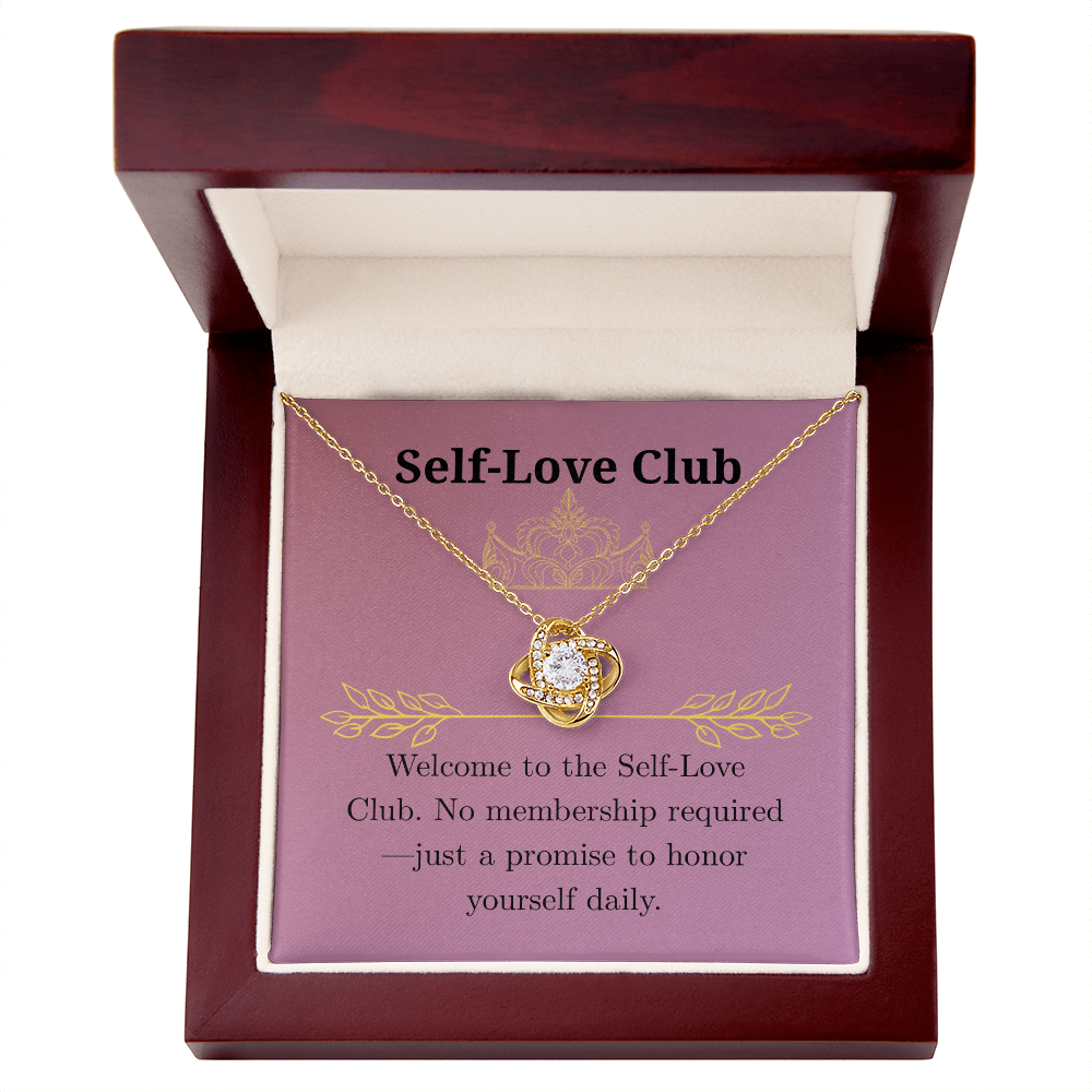 “Self-Love Club” Love Knot Necklace