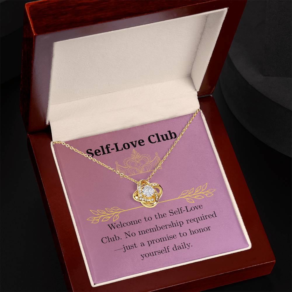 “Self-Love Club” Love Knot Necklace