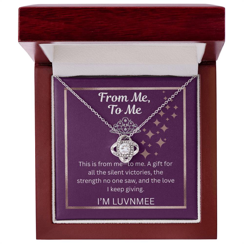 “From Me, To Me” Love Knot Necklace