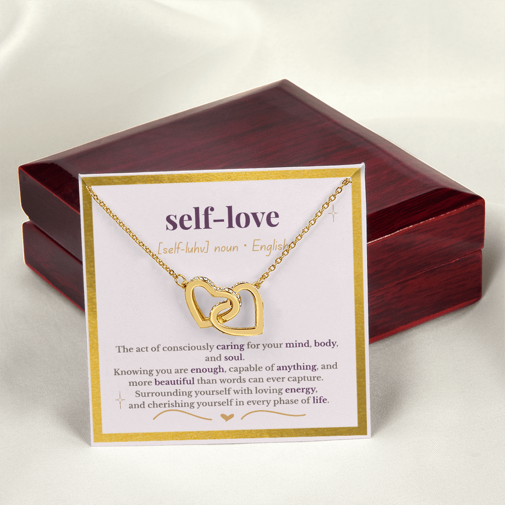 “The Definition of Self-Love” – Interlocking Hearts Necklace