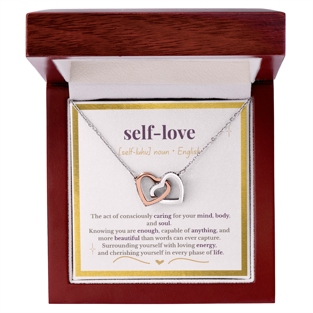 “The Definition of Self-Love” – Interlocking Hearts Necklace