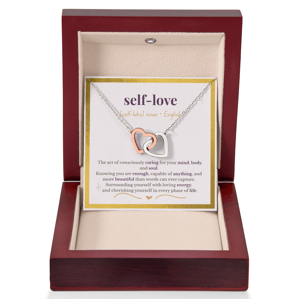 “The Definition of Self-Love” – Interlocking Hearts Necklace