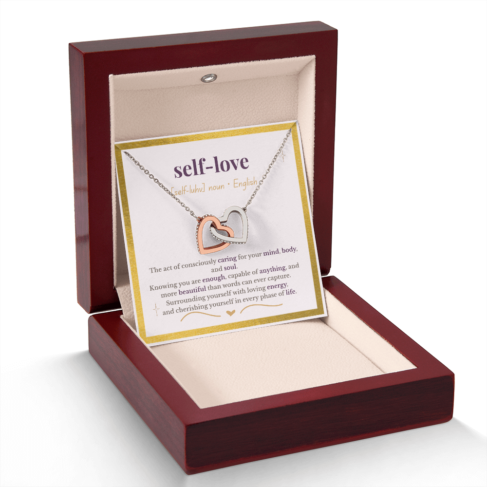 “The Definition of Self-Love” – Interlocking Hearts Necklace