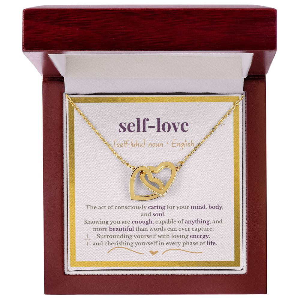“The Definition of Self-Love” – Interlocking Hearts Necklace