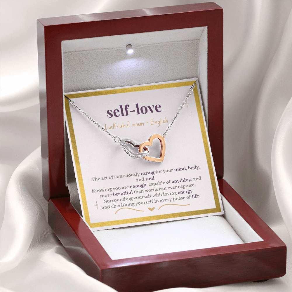 “The Definition of Self-Love” – Interlocking Hearts Necklace